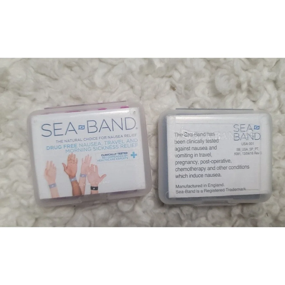 KIDS SEA BAND NAUSEA RELIEF WRISTBANDS PINK CAMOUFLAGE NO EXP DATE SEA BAND 2